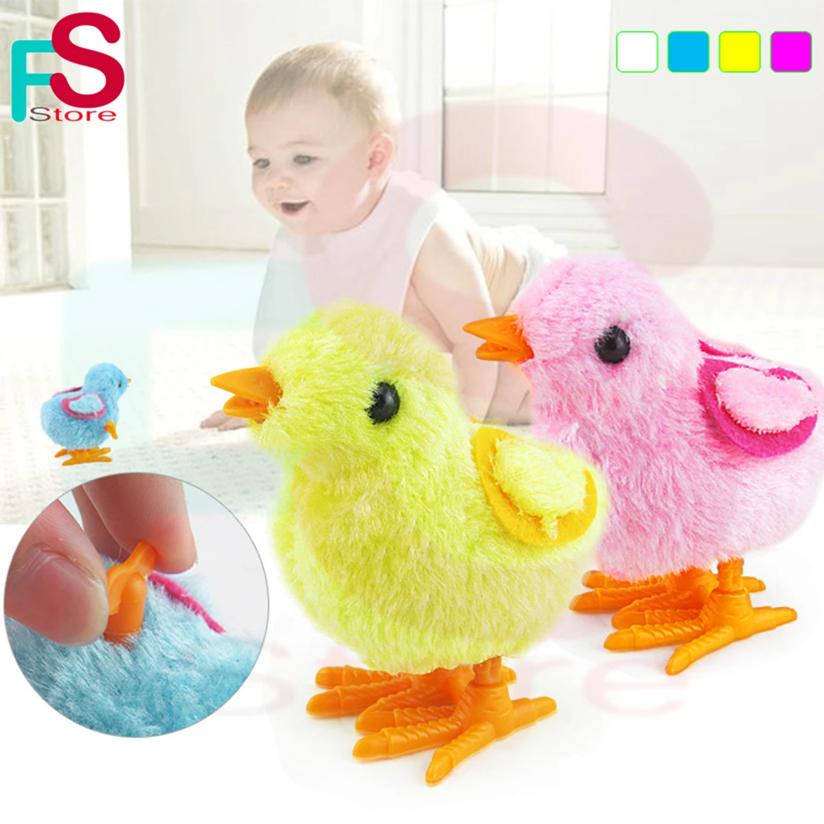 Baby Chicken Toy -(4 pec) - Image 3